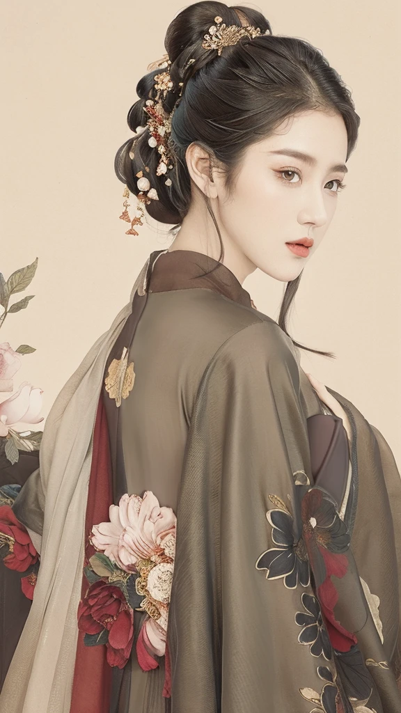 (1 Girl:1.4),Solitary, Gorgeous， Extremely detailed,(Joshua Middleton Comic Cover Art:1.1), (action:1.2),(Concretism:1.2),(Hyperpolarization:1.5),rich and colorful,The most detailed,white gray background, White Hanfu, Pastel colors， (masterpiece, Top quality, best quality, Official Art, beautiful and aesthetic:1.2),