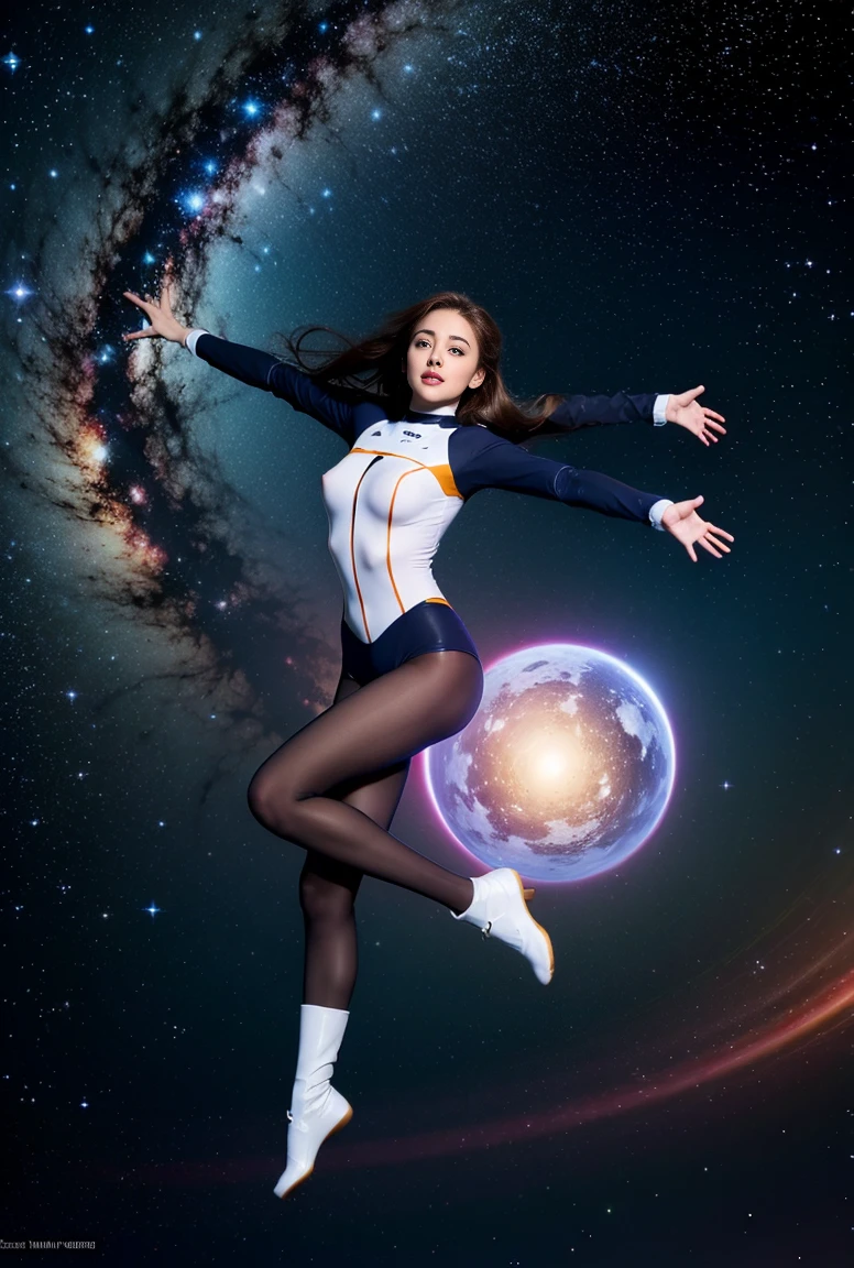 The background is space、The body is floating in the air,There's a naked woman in a tornado,A naked woman is seen flying through the air in a tornado.,blonde girl, breast, long blonde hair, SEXIEST GIRL Aishwarya Rai as girl model, Woman wearing a thin pink mesh shirt, Spacewalk, pose for a photo, Sensual and stimulating, 18-year-old, (((He is wearing a transparent glass space suit with a light pink mesh top.))), (((The lower half is naked))),Incredible beauty, Beautiful curves, skin color is wheat-colored, Blonde, , straight long blonde hair, Beautiful woman, smile, eyelash, The face is very detailed, (((The lower half is naked))), sexy blonde Model, (Big Hips)) smile ((blonde)) Updo,((Completely naked)),(Saturn is visible),((Spacewalk )) ,blonde girl, View from below、(( Large nippley nipples are erect),(((The lower half is naked))),(Genitals are visible)、The genitals are open,