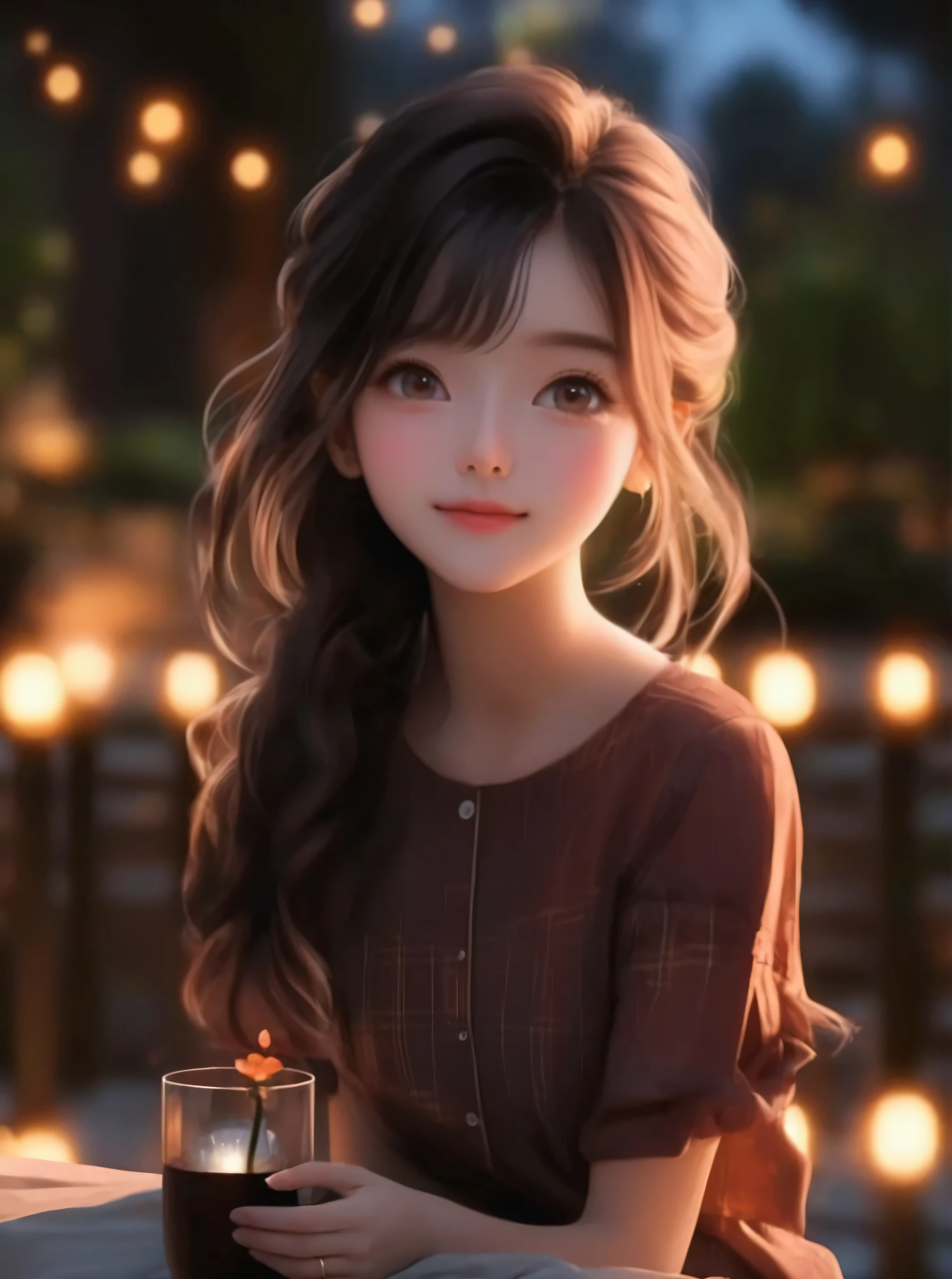 (best quality,4K,8k,high resolution,masterpiece:1.2),Extremely detailed,(Ultra-Practical, photoPractical,photo-Practical:1.37), night,In the lush garden,A beautiful young girl gives a shy smile, detailed high resolution 8k photo, Detailed background, Dutch angle wide angle lens, Detailed girl,beautiful eyes, nose, and lips, detailed flowers, Starry night sky, (best quality,4K,8k,high resolution,masterpiece:1.2),Extremely detailed,(Practical,photoPractical,photo-Practical:1.37),HDR,ultra HD,Studio Lighting,Super fine,Clear focus,Physically Based Rendering,Description of Extremely detailed,professional,Bright colors,bokeh,portrait,photography