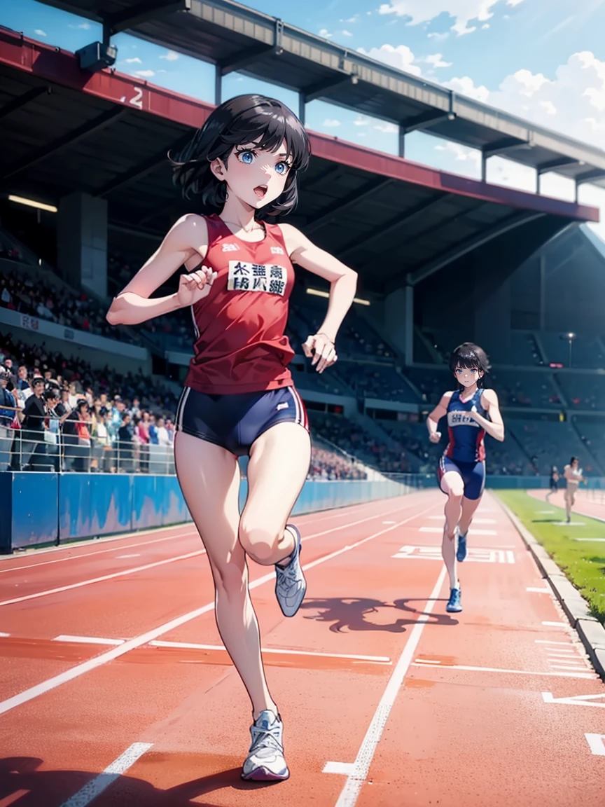 Track in track and field、Run at full speed