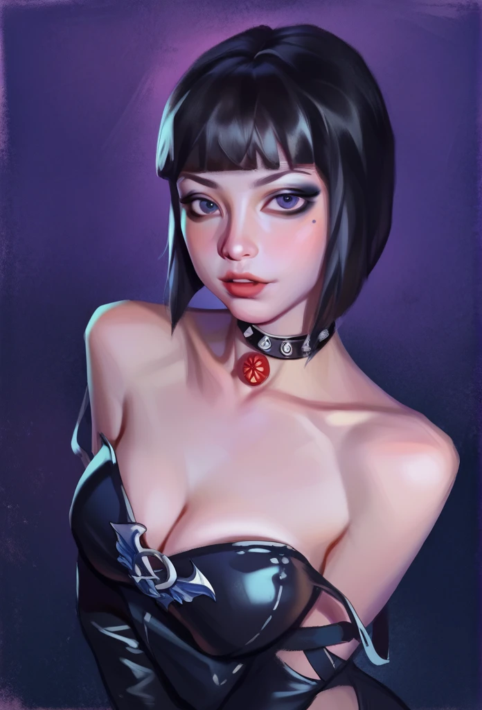 smudgy, traditional art, liu2, brush texture, score_9, score_8_up, score_7_up, score_6_up, score_5_up, score_4_up, BREAK 1girl, стример девушка, наушники розовая одежа, наушники, косплей,(eyeliner:1.2), looking at viewer, black hair, hime-cut, pale skin, jewelry, detailed background, breasts (masterpiece, high quality:1),
