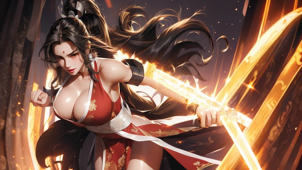 high quality,HD,16K,Sharp Line,1 Girl,fantasy, (Fire Spirits),Pretty Face, Large , Beautiful legs,In the mountains,Focus Girl,detailed Pretty Face,Detailed clothes,beautiful eyes,Cool,Sexy,Dyic Angle,穿着华服的神明Strike a pose拍照, Ancient mysterious sexy godde Traditional beauty woman, Beautiful female warrior god of war , Beautiful sexy goddess,rgeous role-playing, high, Beautiful young girl, Beautiful woman, 华丽Beautiful woman, Complex clothing,Chinese Mystical Aesthetics, Beautiful Asian ancient mysterious girl, Extremely detailed shot of the goddess, Jaw-dropping sexy beauty, Bigeasts deep ne belly button(butt), (bedr), (Sexy Gi, mastece, best quality, Bs, blush, Chest, clavicle, Eyebrows visible through hair, (Gradient red and gold hair), Jewelry, Long hair,Bright Eyes, ring, (solitary), illustration, fashionable, miss, Strike a pose, background, element, confident, Express, Accessories, majestic, striking, key point, Dynamic poses, ((plump)), (black))Woman in transparent dress,Viewer,(((Full breasts, Keeley University))),Slim waist,(Naosed,Bare waist), Long hair, extreme detailed details, 详细的fantasy艺术, Stunning character art, Beautiful and exquisite character art, Beautiful transparent dress, Very detailed, Large Breasts,Chest,Golden ratio figure,Beautiful figure,ide-angle shooting,Full body shot拍摄,Body close-up,Full body shot,Wearing a pleated tulle skirt,柔和动漫illustration, 柔和的深色background,Fujifilm XT3 Clear focus, f 5.6, High Detail, Clear focus,(Wearing openwork clothing),, (Natural light), (Tempting)translucent, Good velvet quality, Compared, Divine Light,, Silver hair, 天空background, Absolute Strength,Female Shinmei,穿着性感丝绸的Female Shinmei,,Large Breasts,Chest,Golden ratio figure,Beautiful figure,Ultra wle shooting,Full body shot,Body close-up,Full body shot, Wearing a tulle dress, Model shooting style, Large Breasts,饱满Chest,Golden ratio figure,Beautiful figure,(Extremely d CG 8k wallpaper unit), The most beautiful artistic photos in the world, , 8K 超HD, ) on the beach,Sexy lazy posture,Sexy seductive expression,best quality,masterpiece,Ulthigh resolution,(Ptical:1.4),original photo,Ultra-high resolution