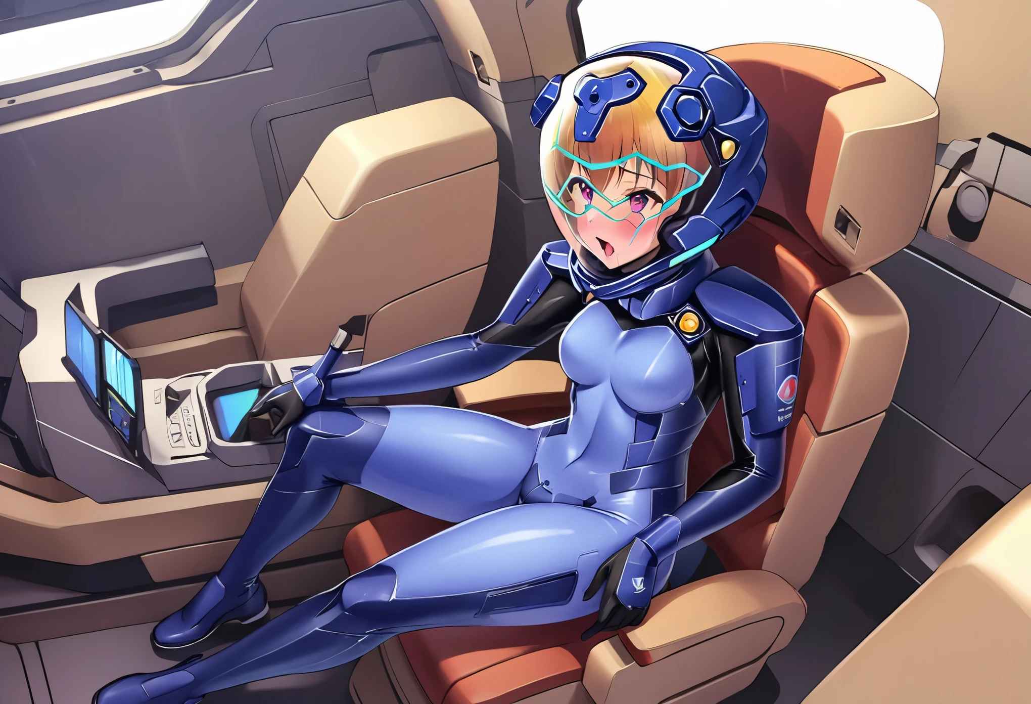((Female pilot in the cockpit of a reconnaissance plane), (airplane cockpit), (in flight), (10000 feet altitude)、(sky view):1.7),, short hair, street, emo, , white eyes, eyeliner, apocalypse, girl, nside the (cockpit:1.9) of a (futuristic spaceship:1.6), , blush,sitting on a chair, covered navel, space helmet, muvluv, space helm, plug suit , space helmet, eva helm, space suit, short hair, , blue bodysuit, visor helmet, ahegao, rolling eyes,saliva, (full body:1.6)
misato katsuragi,(blue hair:1.2),,