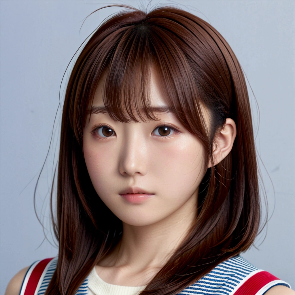(8k、RAW Photos、Highest quality、masterpiece:1.2)、(Real、Photorealistic:1.4)、(Highly detailed 8K wallpapers)、(Professional Lighting、Cinematic lighting)、(18-year-old、Japanese、female、cute、Chiho、Sakimi-chan、Straight, shoulder-length brown hair:1.2)