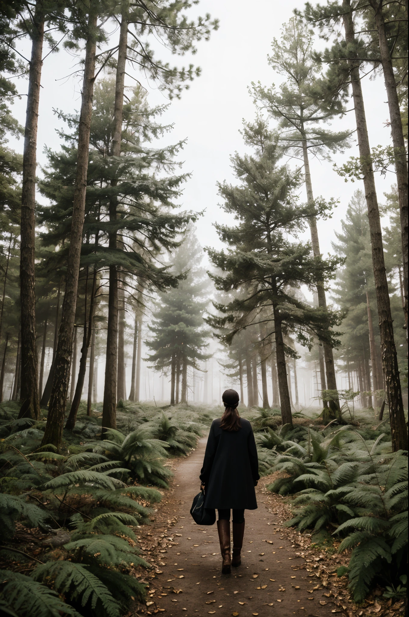 woman in mystic forest