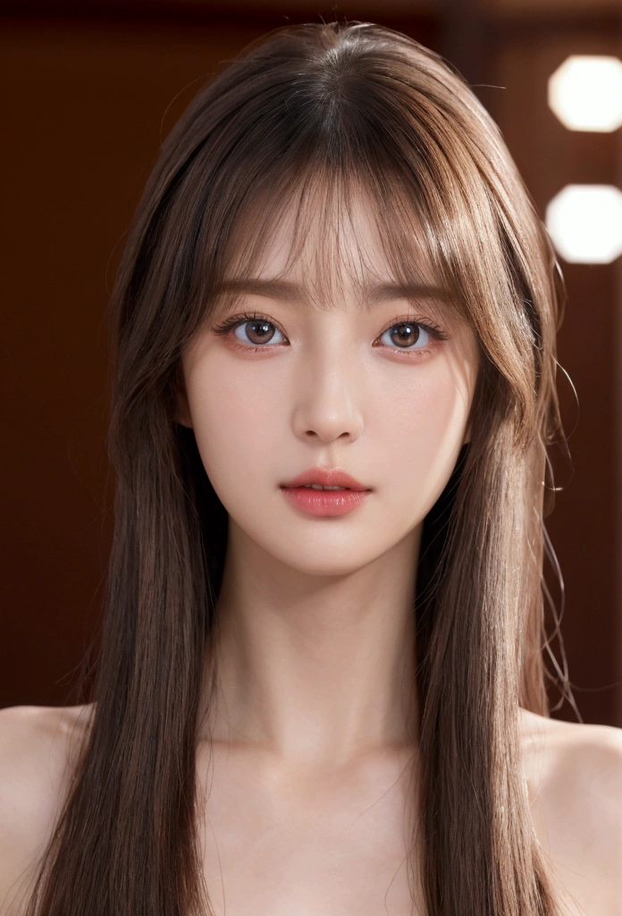 high quality work,realistic works,Super premium graphics,8K HD CG works,High quality graphics,High-definition and exquisite CG works,10x the pixels,Ultra-fine details:1.1,Advanced technical details:1.1Realistic photo effects,室内灯Light Effect果:1.5,natural soft light:1.5. Light Effect(虚拟灯Light Effect果:1.8),Ultra-high resolution,straight dress,High detail hair(Premium hair details:1.1)Clear eyes,Double eyelids look good,sharp eye makeup, Create exquisite eyelash makeup, thin eyebrows, super detailed eyes,high nose, cute red lips, rosy cheeks, Exquisite makeup on the face , Nice face, Perfect face proportions,(Advanced facial details:1.3).