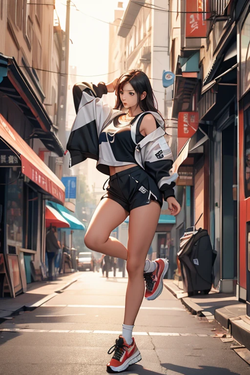 Highest quality、masterpiece、High sensitivity、High resolution、Detailed Description、Slender women、Break dance、