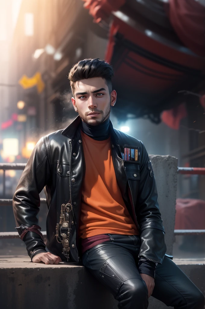 Change background syberpunk handsome boy. realistic face . 8k ultra realistic