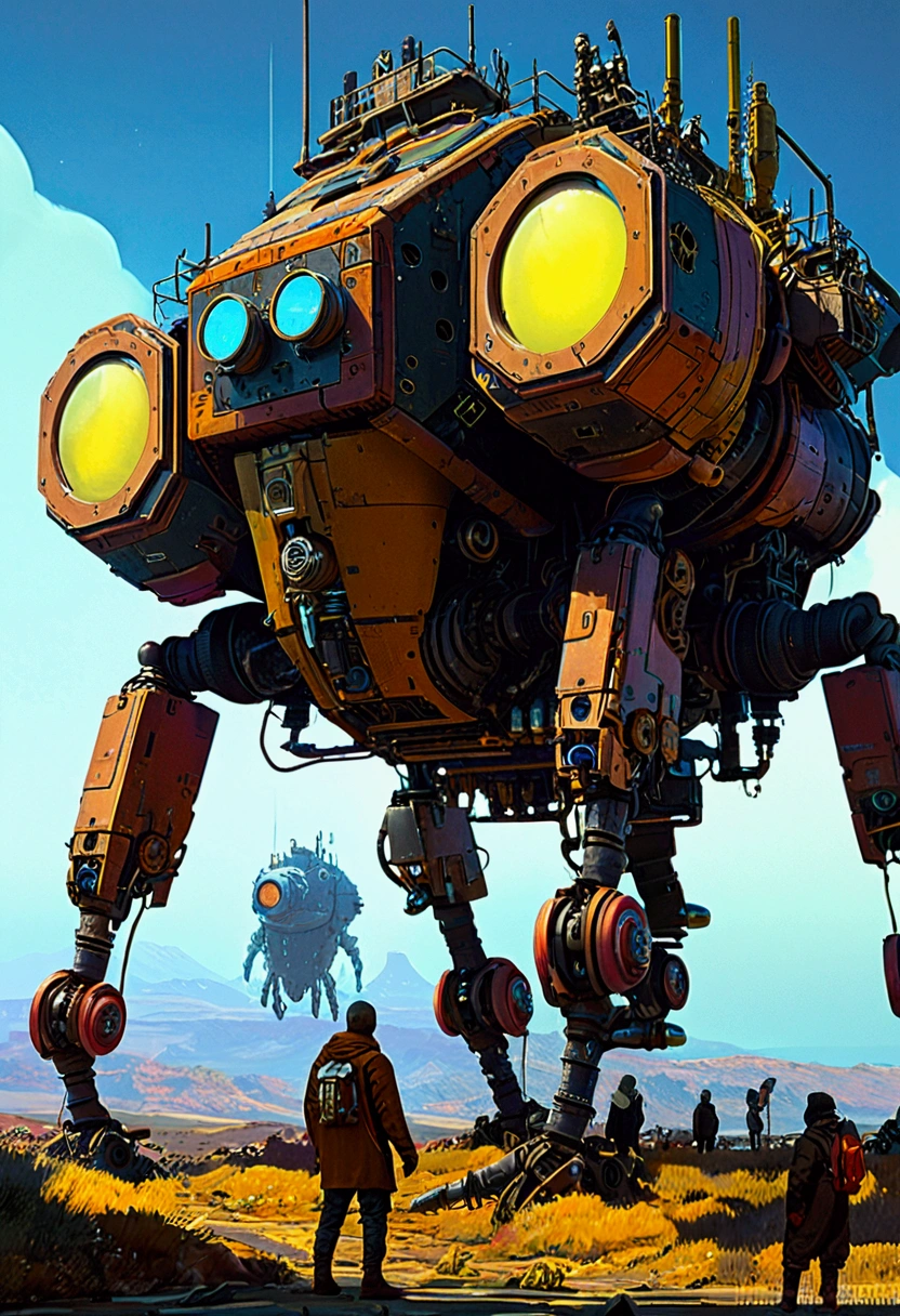 Mechanical Creature, science fiction, futuristic, cyberpunk, by Emmanuel Shiu, cinematic still, chiaroscuro, dynamic, (best quality, masterpiece, photorealistic), very aesthetic, perfect composition, intricate details, ultra-detailed, vivid colors