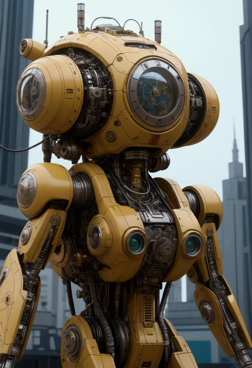 Mechanical Creature, science fiction, futuristic, cyberpunk, by Sparth, cinematic still, chiaroscuro, dynamic, (best quality, masterpiece, photorealistic), very aesthetic, perfect composition, intricate details, ultra-detailed, vivid colors