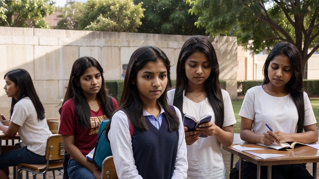 Indian education is a scam. Can you show a picture of students in the outside