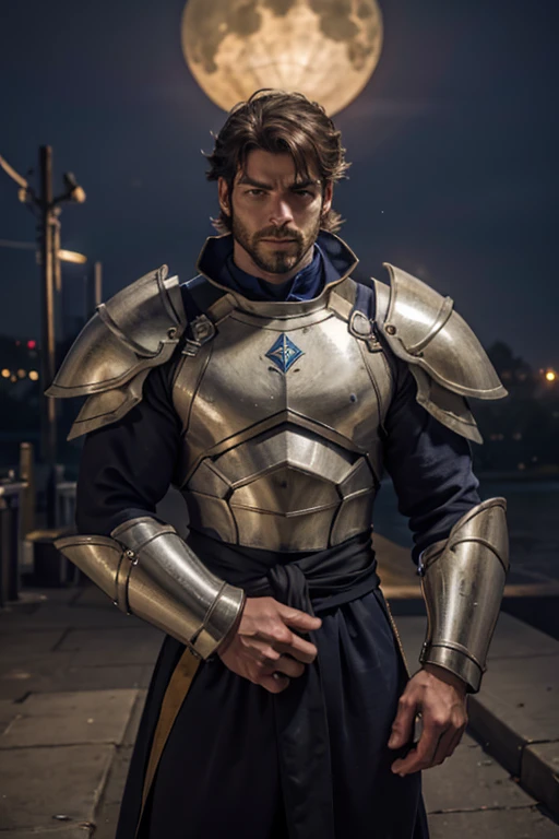 Saint Seiya knight, armor based on a werewolf, modern style