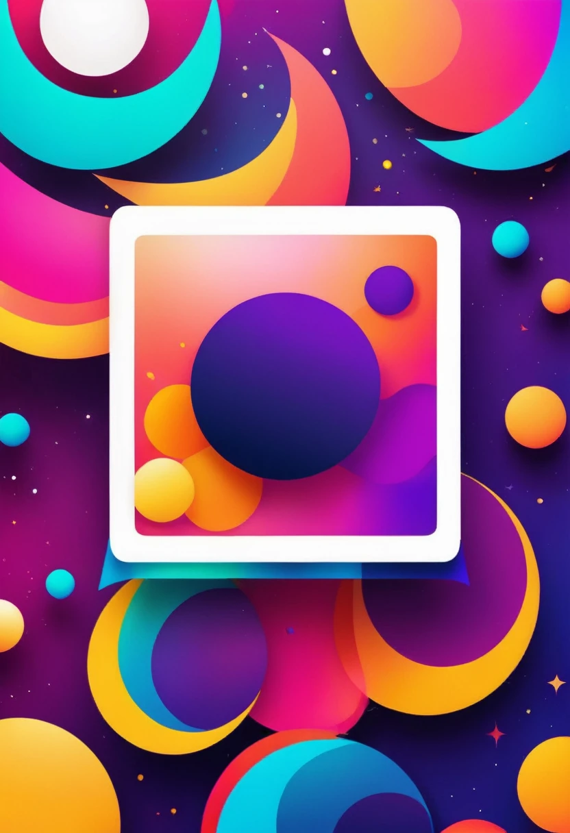 A vibrant banner for Instagram featuring a colorful abstract background with space for text overlay.