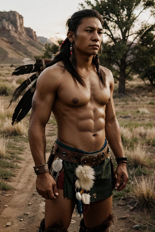 American native, warrior