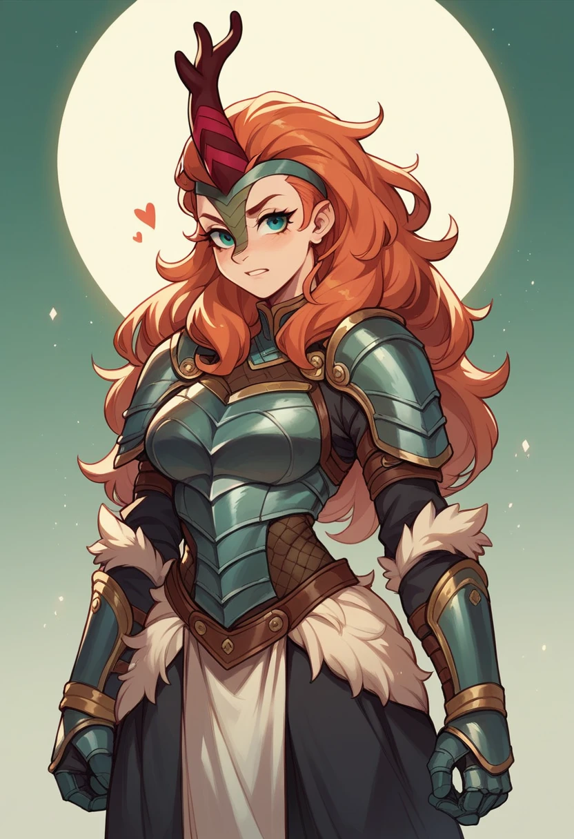 (NSFW, Revealing Ranger Armor:1.3), sexy bovine woman, Ranger Furry, spotted fur, long red hair, viking style hair, large bovine longbow