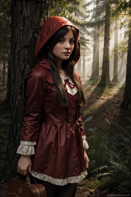 Illustration for the fairy tale Little Red Riding Hood
