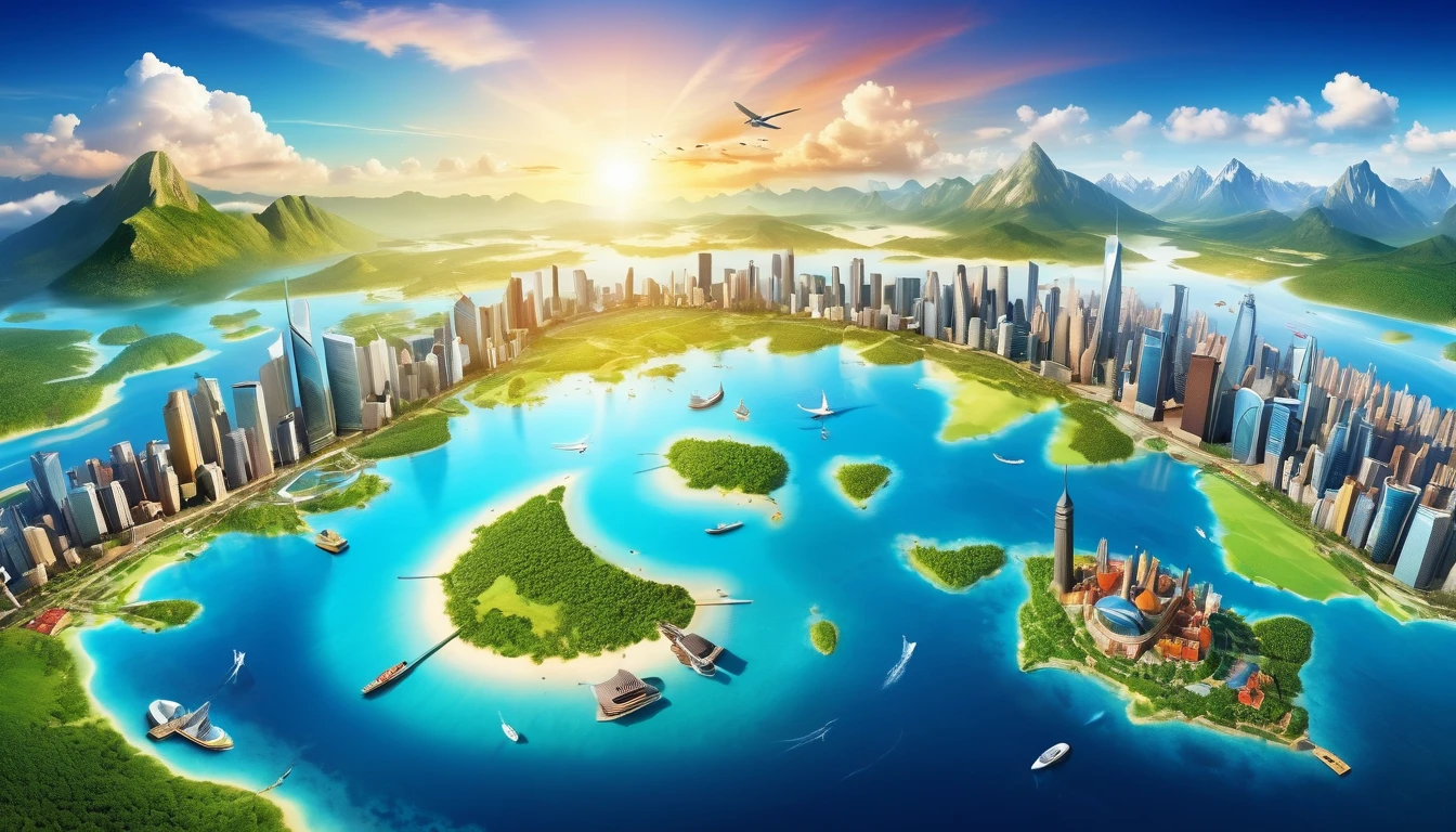 Create a virtual country called VirtuNation , It will be a cutting-edge virtual country where people from all over the world can work, study, Sightseeing, purchase, sell, do business and live in harmony.