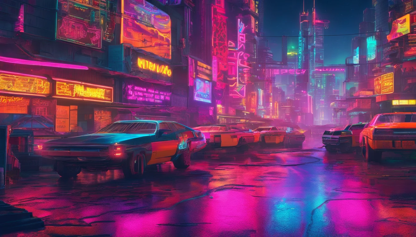 Cyberpunk Johannesburg at night, high resolution, high detail