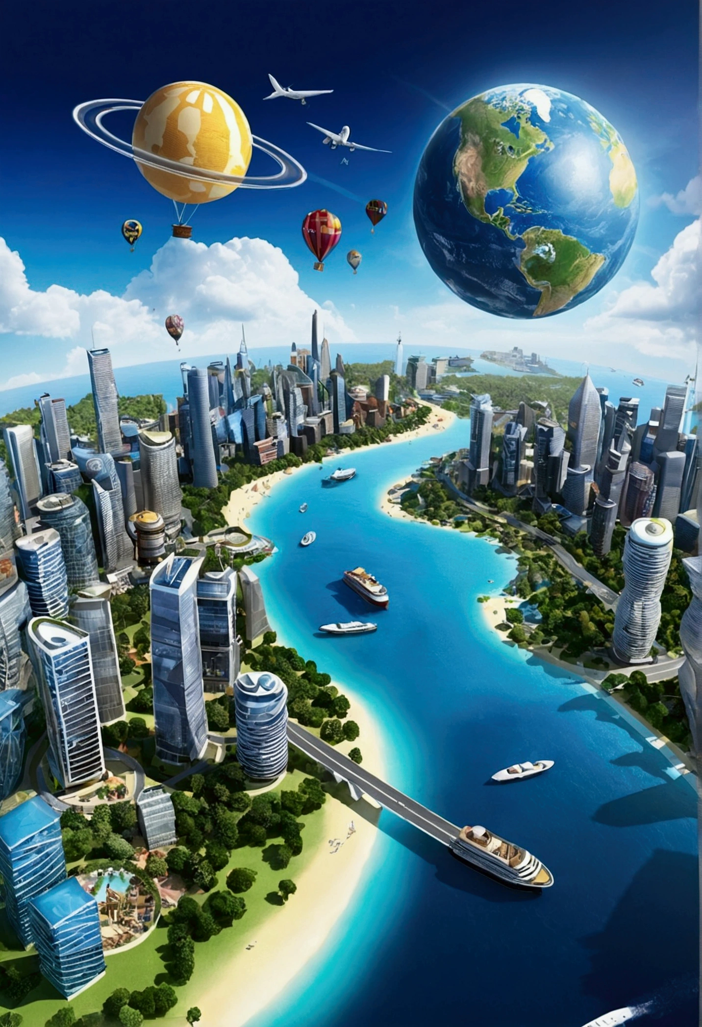 Create a virtual world called VirtuNation , It will be a cutting-edge virtual world where people from all over the world can work, study, Sightseeing, purchase, sell, do business and live in harmony.