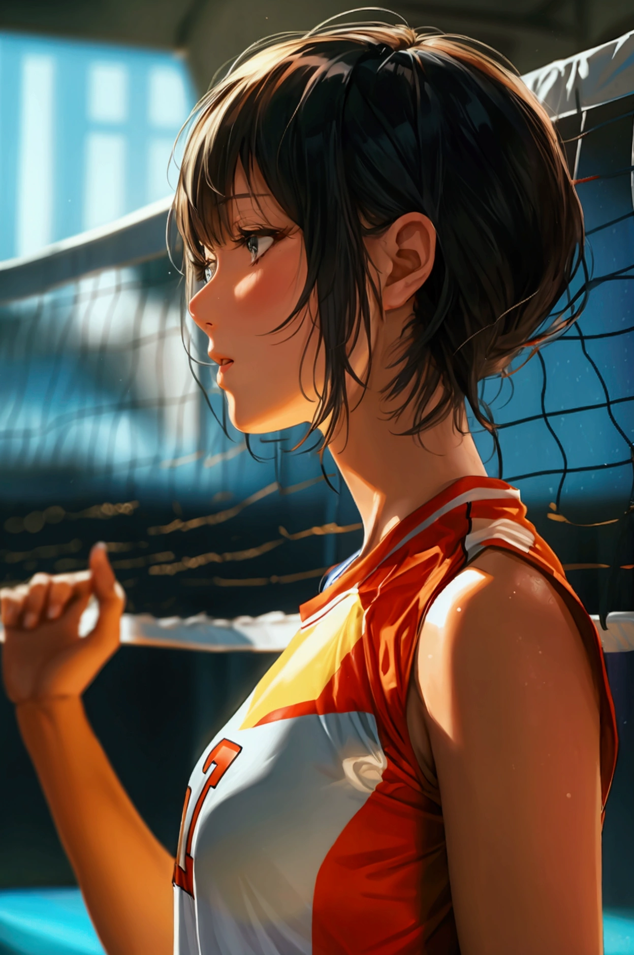 Woman volleyball sex big size  