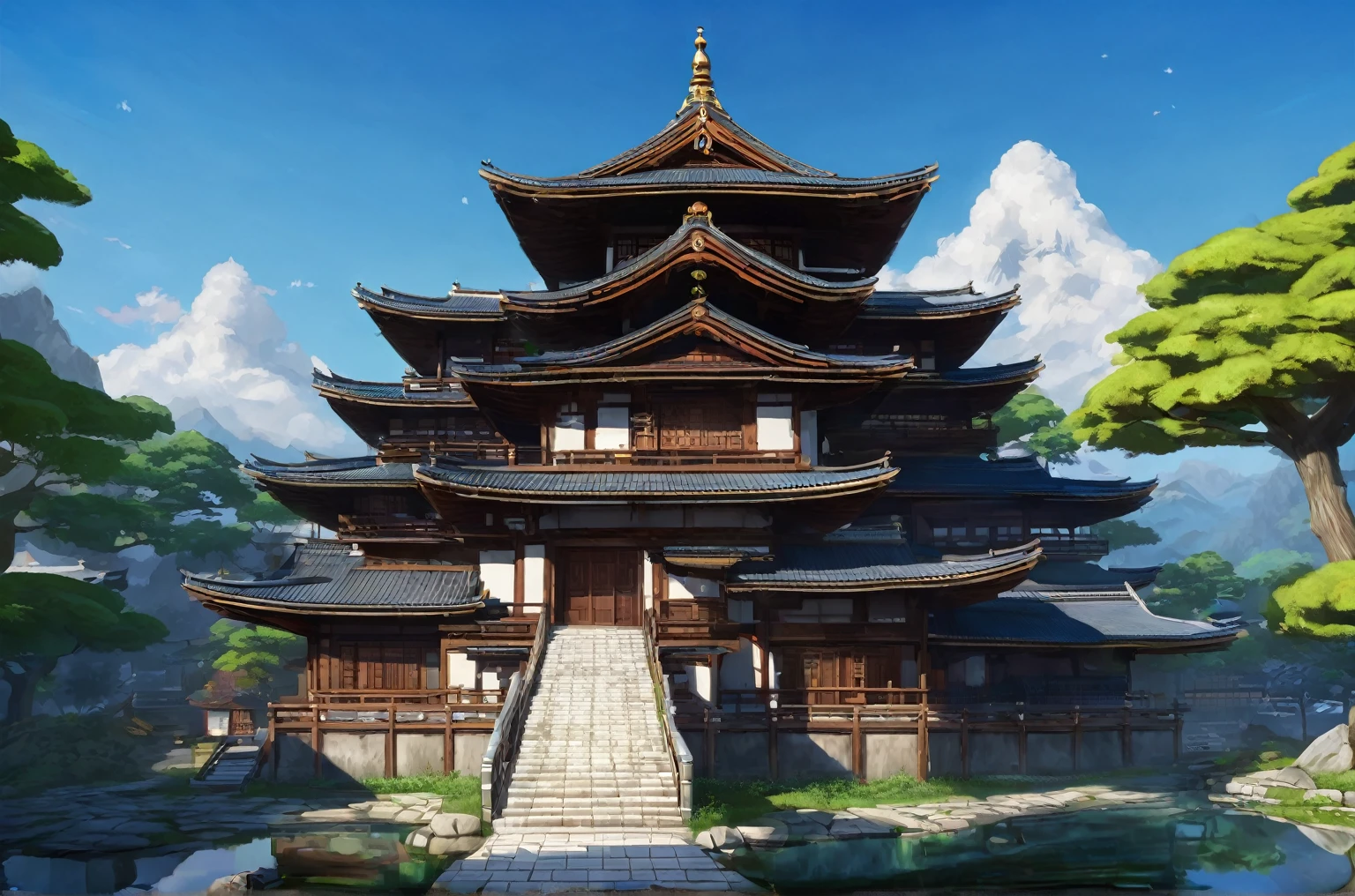 Ancient Chinese architecture, wooden towers, construction drawings --auto --s2