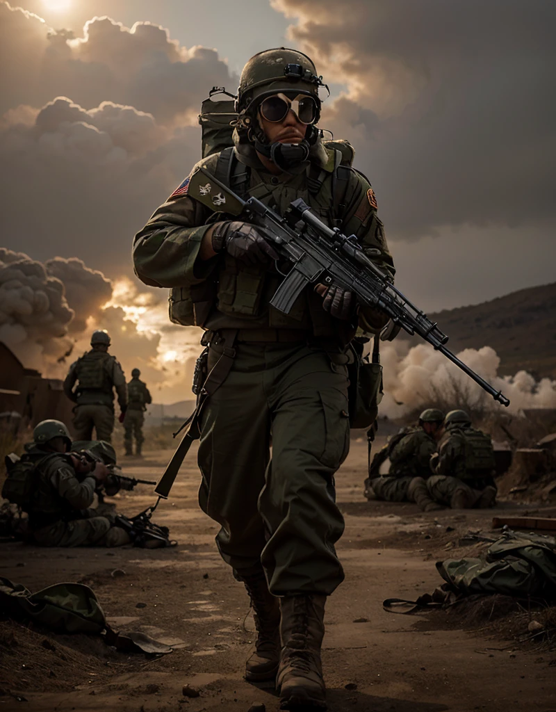 Army front and back image