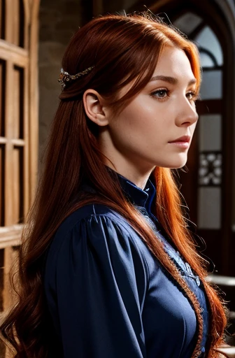 Show me a young girl like avatar movie alvina with red hair