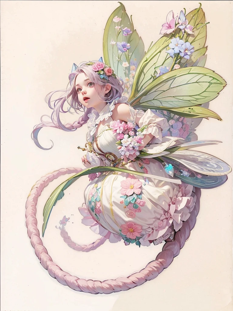 Fairy fairy mouse with flower
