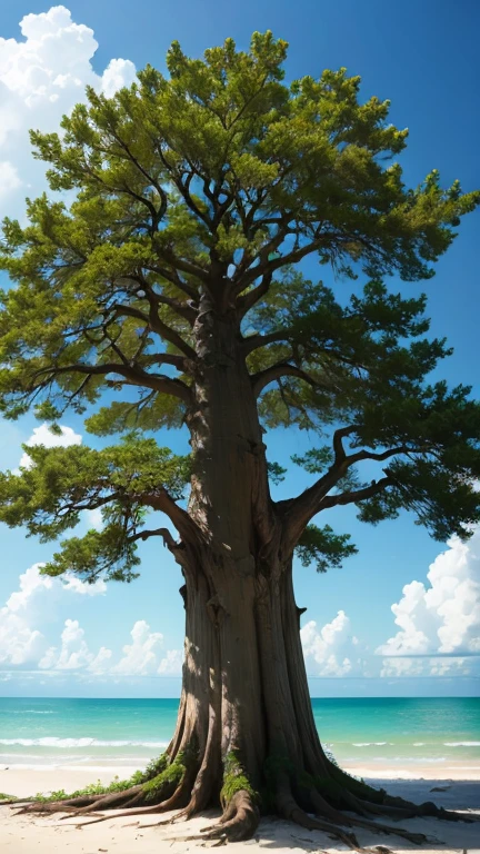 A TREE SEEN FROM A FAR, VERY BEAUTIFUL, ALL IN FLOOR WITH SMELLY FLOWERS