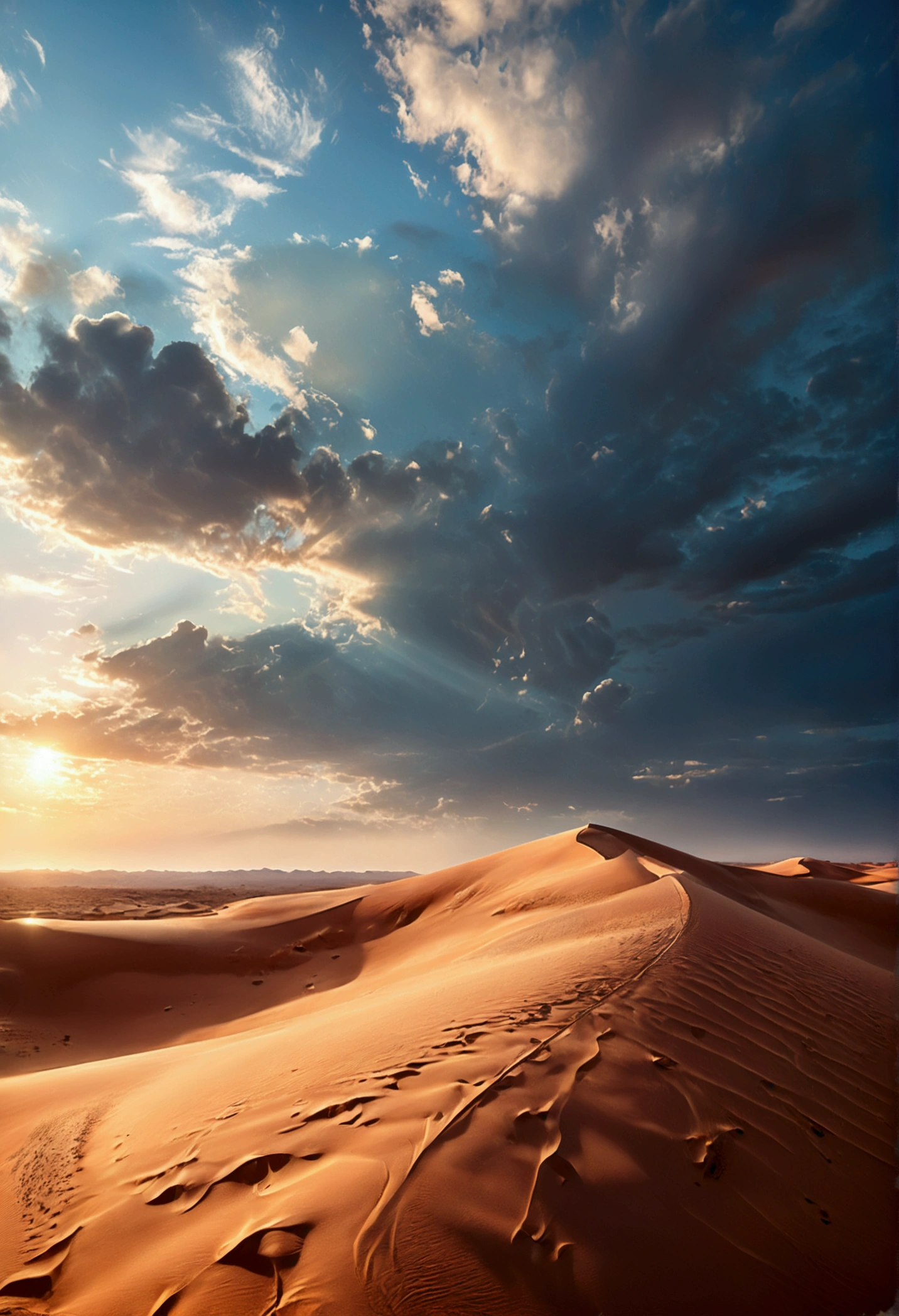 desert, plains, dune, sands, clear sky