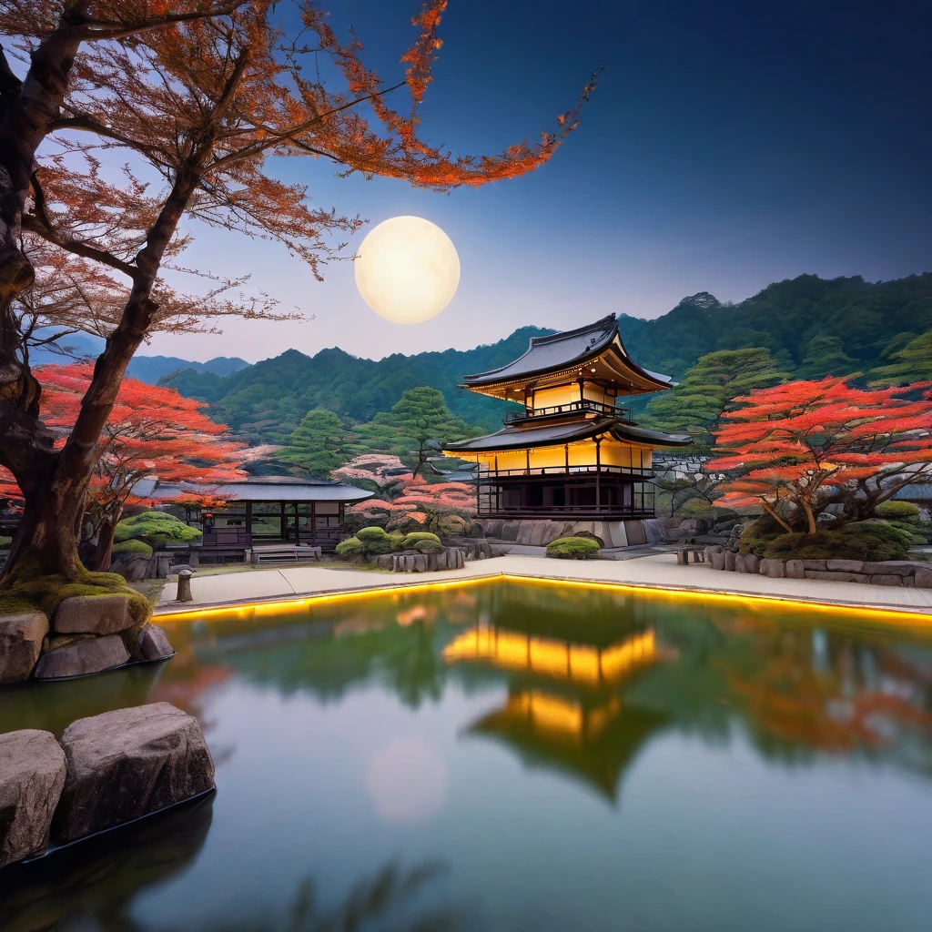 Otherworldly morning, Mysterious, calm feeling, good morning, ancient Japan, appearing from the darkness, real photo, I wish for world peace.((best quality, 8K, masterpiece: 1.3))