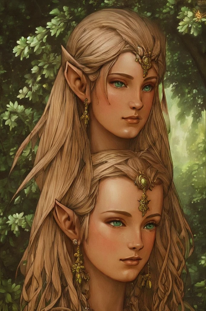((melhor qualidade, 8K, obra de arte: 1.3)), A sad elf praying in a forest, medieval fantasy, rpg, album cover, detailed portrait, beautiful detailed eyes, beautiful detailed lips, extremely detailed face and features, long eyelashes, photorealistic, highly detailed, 8k, intricate details, dramatic lighting, moody colors, rich textures, lush vegetation, mystical atmosphere, fantasy art style
