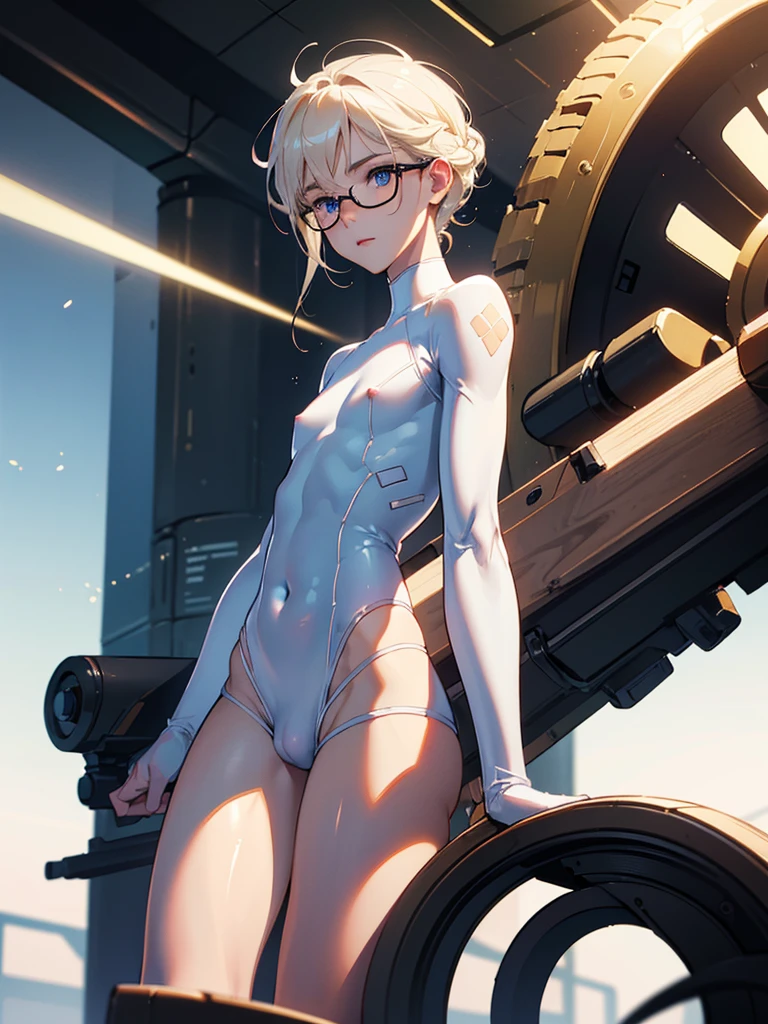 ((Best quality)), ((masterpiece)), (detailed:1.4), 3D, an image of a beautiful cyberpunk male,HDR (High Dynamic Range),Ray Tracing,NVIDIA RTX,Super-Resolution,Unreal 5,Subsurface scattering,PBR Texturing,Post-processing,Anisotropic Filtering,Depth-of-field,Maximum clarity and sharpness,Multi-layered textures,Albeo and Specular maps,Surface shading,Accurate simulation of light-material interaction,Perfect proportions,Octane Render,Two-tone lighting,Wide aperture,Low ISO,White balance,Rule of thirds,8K RAW,boy,gold hair,braid on one side,wet panties,Take the floral panties,white panties,can saw a trace on my panties dick,panties is very wet,The panties are so sheer you can see the penis,(idle),Spread legs,tattoo between legs,((The penis is shiny)),cute boy, cute face,((bulge panties)).like a , the skin is smooth and shiny,((Smooth figure, small body)),There are wrinkles in the underwear, glasses, (((white penis))),They have small, white testicles,((limpy dick like a child)),(man chest),Kneel with your legs spread apart,body suit,rubber suit,blue eyes,The penis is extremely small and light pink and white color and like a ,(((The outfit covers all genitals))),Clothes completely cover the penis,slender legs and arm,White skin very smooth,Smooth stomach,body suit,rubber swimming bodysuit,Rabbit ears and rabbit tail,The area between the legs bulges out.
((Boys)).