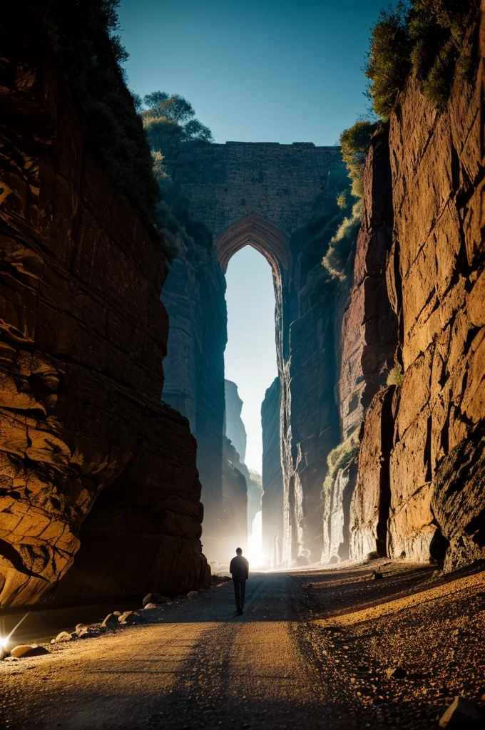 Image that represents the poem titled light and darkness where the light of one of the protagonists illuminates the other and how the light of the latter captivated him