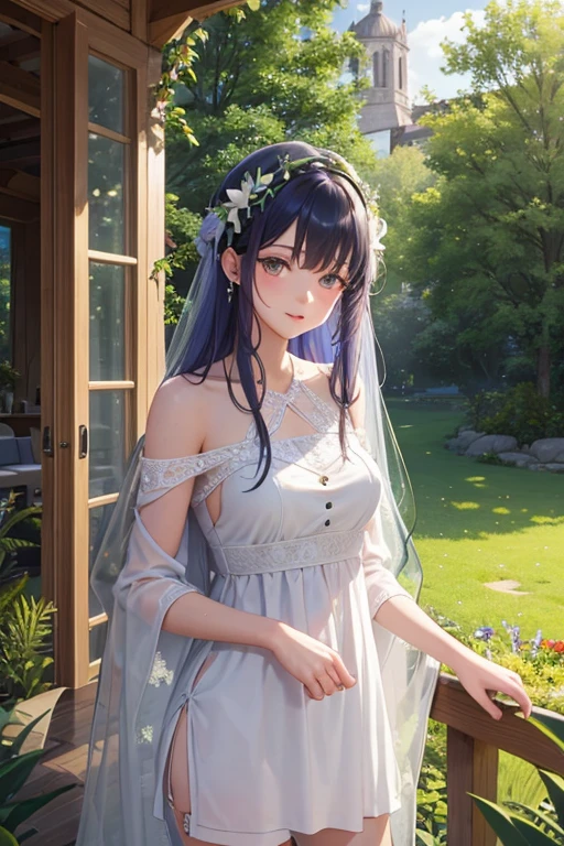 EDEN'knightgirl、Knights of Paradise、Almina Lord Gabriel、knightgirl Gabriel、white and blue armor、Skirt armor、3Pair of angel wings、(((SFW、SOM、taller quality、first class piece、normal body、8k、face detailed、ultra-precision、normal hand、Finger normal、5Finger、taller)))
