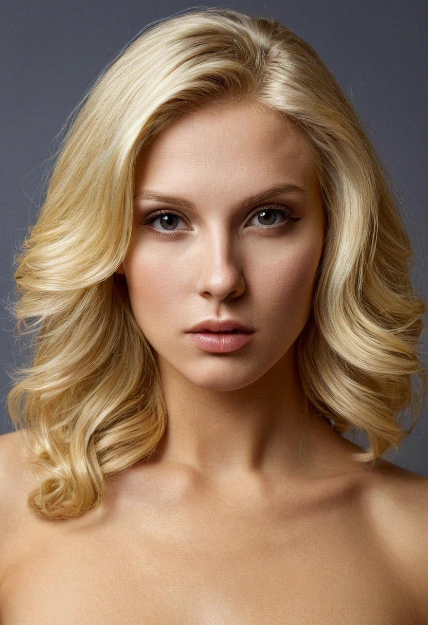 photography of beautiful blonde woman who is naked