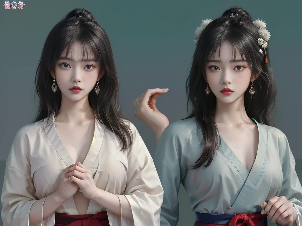 1 woman, high resolution, masterpiece, Anatomically correct, 最佳quality, detail, HD model, 高detail, 高quality, quality, Very detailed, Retina screen, Textured Skin, Ultra HD, Long hair, Black Hair, Big breasts(d), earrings, Blushing,Detailed nipple pictures,Exquisite facial features,人体model,model,Artistic pose,Hanfu,Chinese traditional clothing,Colorful clothes,Tang Dynasty Clothing,Martial Arts服装,Tulle material,Hairpin,Gorgeous headdress,Holding a long sword,Martial Arts,Martial Arts文化