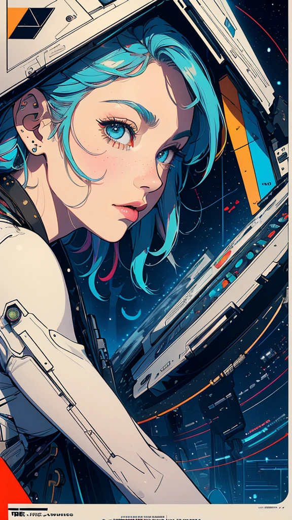 (((masterpiece, highest quality))),(((solo:1.2))),(((1girl:1.2))),32k wallpaper, very detailed, poster, vintage science fiction,(((((geometric cinematic movie poster))))), (bauhaus), shape,(((abstract))),(mid century modern),movie poster,(((((portfolio))))),(((((Close-up))))),(((((bust up))))),((((more various angle)))),(((highlight))),Vast landscape,((((heterochromia)))),(((complete. detailed face))),(((Extremely talented))),(((most complecated machine))),Colorful color scheme