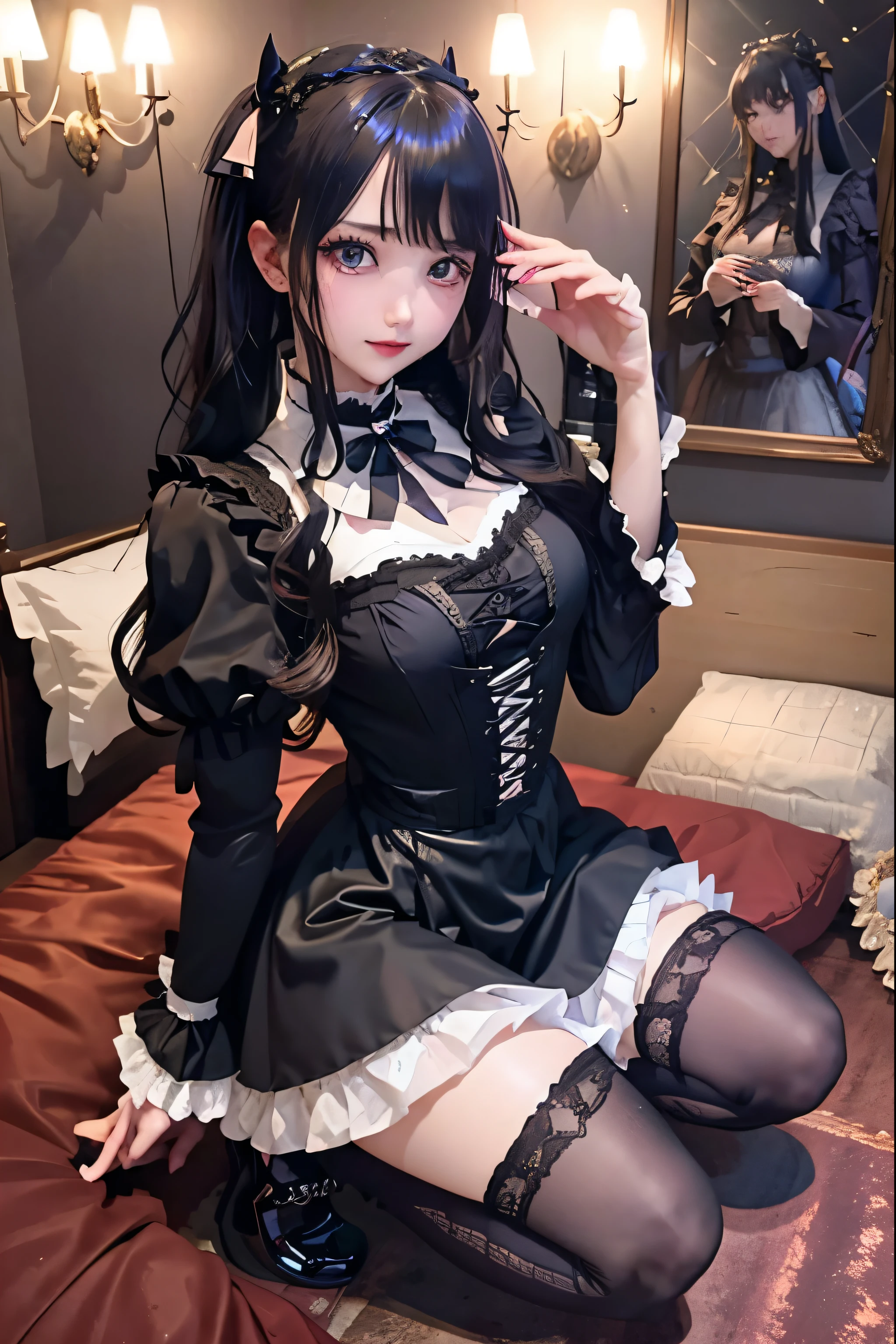 Hard Dark Gothic Makeup、Black dark eyeshadow、sad、Good skin radiance、Dark Gothicメイク、Dark smile、palace、The beauty of fragrance、24-years-old、Expressions of intense sexual pleasure、Embarrassed look、Dark Gothic、Highest quality、Expression of sexual pleasure without pain、Drunk face、Purple maid outfit、mysterious、noble、Loving smile、Twin tail hair、Right eye is blue、Left eye is red、Super tempting pose、Platform heel shoes、Heavy makeup、Gothic Lolita Clothing、Silver Hair、Long Hair Straight Hair、Cute Gothic Lolita Dress、Beautiful Face、elegant face、Attractive face、Stained glass background、Chest glistening with sweat、The room is dark、goth long dress、Bell Sleeves、Wizard Sleeve、Decadent look、Sexually excited expression、Wet shiny thigh water、Thighs that are wet and shiny with oil、Background of a room full of roses、Sad look、Rose Maiden、The embroidery is pink、The dress has pink embroidery.、Thigh-high socks、Knee-high socks、Gentle expression、Dark black eyeshadow、Stained glass and rose background、Thighs are a little thin、Female Duo、Female couple、dark church background、Stained glass、Black metal world、Dark Castle、Dark Room、Slender body、gothic long dress、Victorian dress、Small breasts、With a glass of wine in your right hand、With a lantern in his left hand、The bed is covered with roses、Her thighs are shining with sweat、My body is wet and shiny、There is a lot of glitter on the thighs、I am sweating、My thighs are sticky with sweat.、My thighs are glistening with sweat、My whole body is sweaty and shiny、I sweated a lot.、My thighs are sweaty、My wet thighs are glistening with sweat.、There is a lot of sweat shining all over my body、Slender body、I rest my head on the pillow、Sleeping in bed、Beautiful legs、Outstretched legs、Lying in bed、Lying on your back in bed、On all fours、Knee Up、Kneel、Put your arms behind your back、Kneeling on the bed、Super beautiful straight hair、Straight hair to the ends、Straight Perm Hair、Show off your thighs、Sit on the bed、Ass on the bed、Sitting with legs apart、