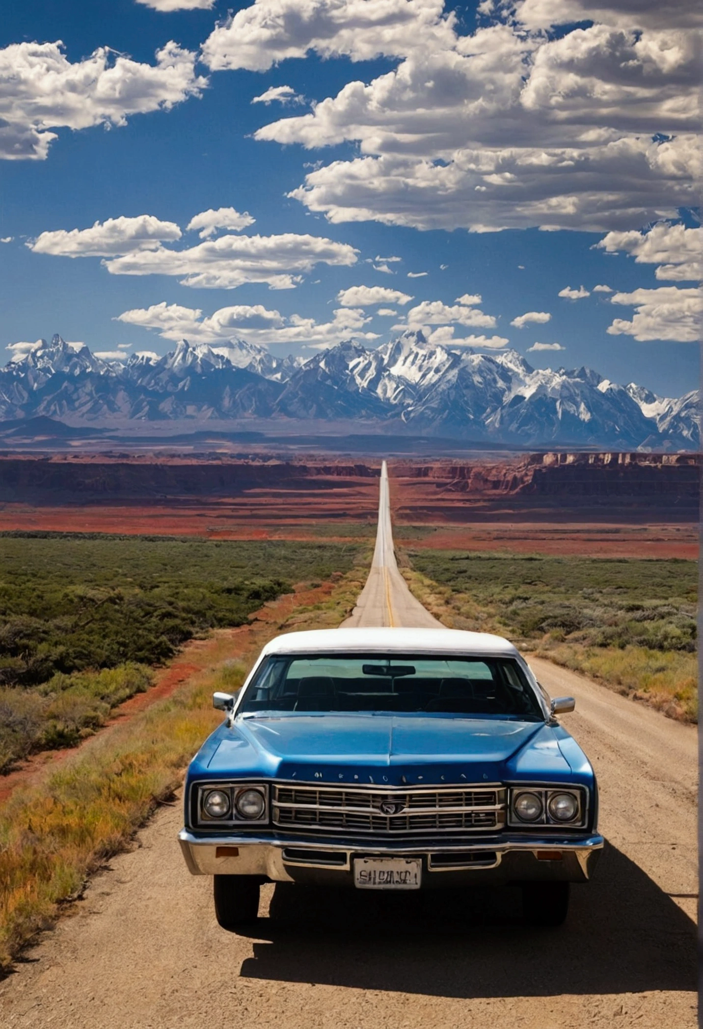 America、west、wilderness、Vast land、One Road、America車、