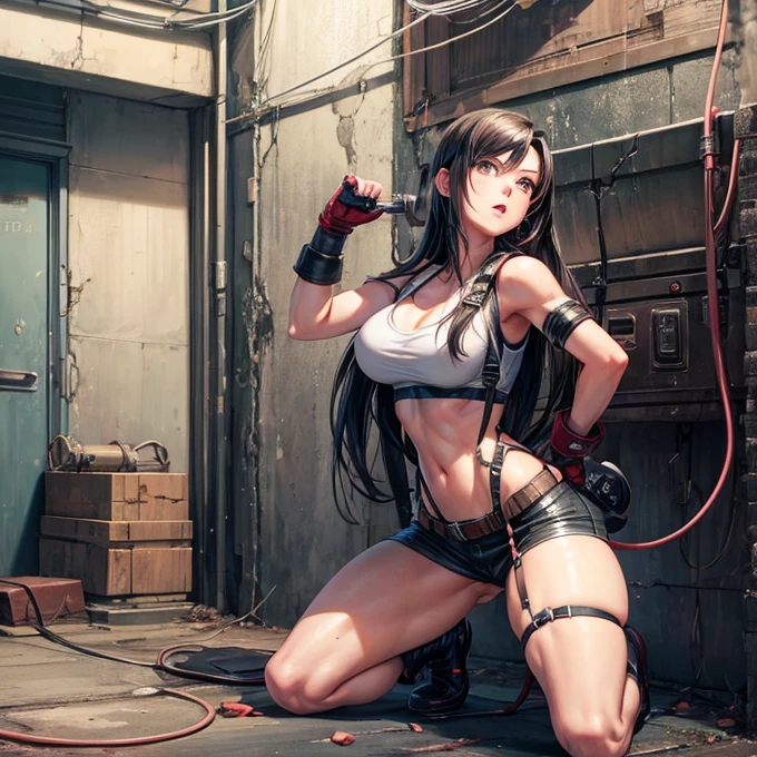 Tifa Lockhart Electric chair Being electrocuted