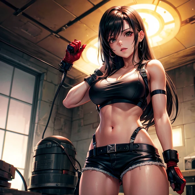 Tifa Lockhart　Electric chair　Being electrocuted