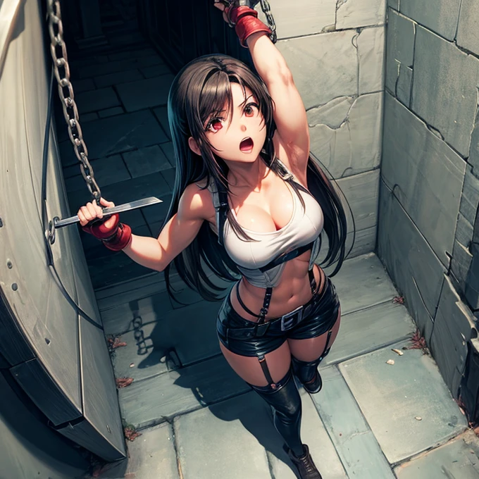 Tifa Lockhart　Shackled to the guillotine