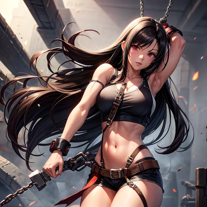 Tifa Lockhart Shackled to the guillotine