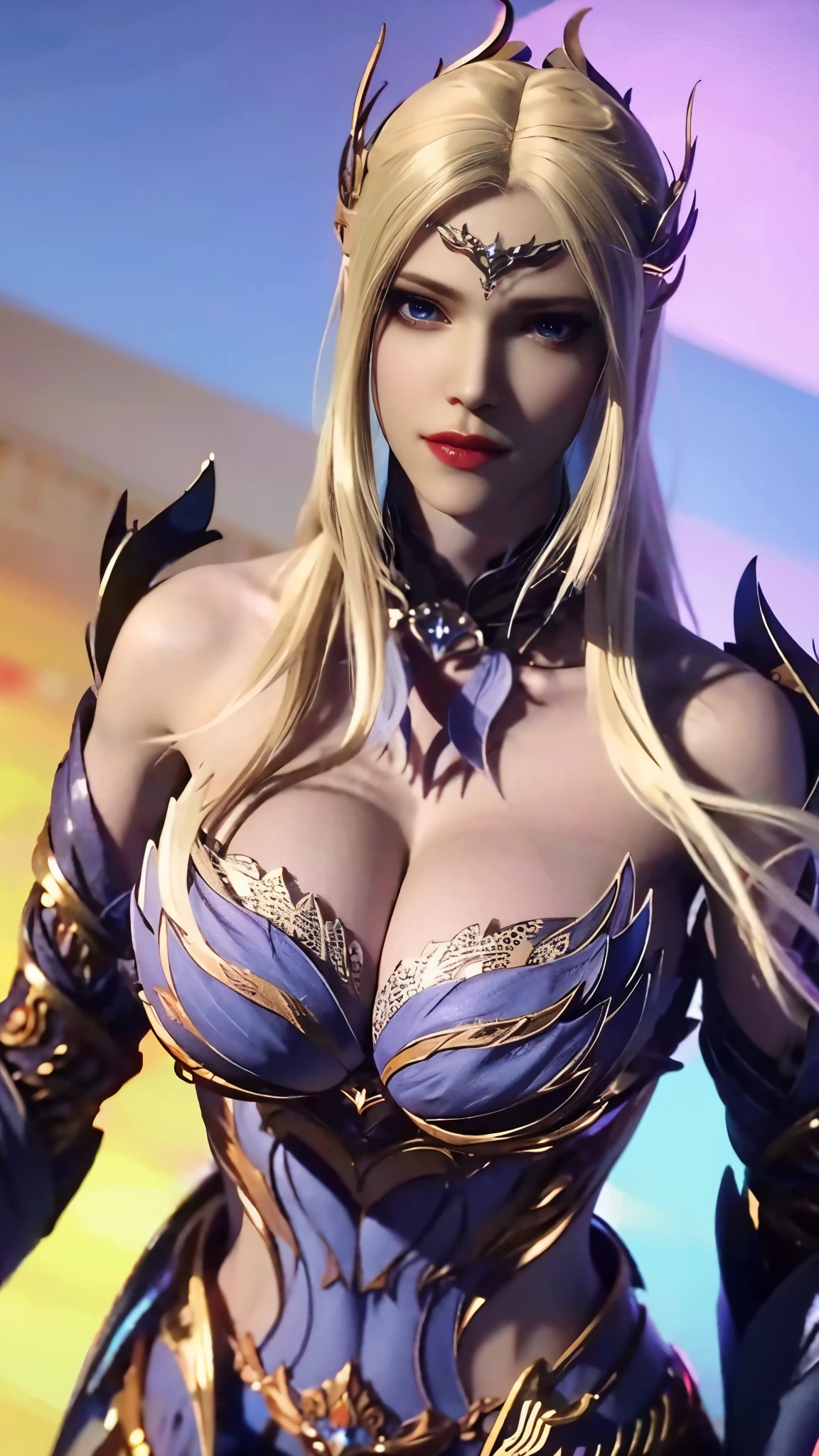 TEKKEN_REINA, CLOSE UP UPPER BODY,SOLO, COWBOY SHOT, ((EVIL DRAGON HELM,CAUCASIAN BLACK HAIR)), (GIGANTIC FAKE BREASTS,11 LINE ABS:1.5), ((WEARING OUTFIT SFW WARRIOR TRADITIONAL CHINESE GODDESS FULL ARMORED, SFW BREASTPLATE ARMOR DETAILED:1.5)), (MUSCULAR BODY SHAPE:1.5), (CLEAN GLOSSY BODYSKIN:1.5), (LOOKING AT VIEWER:1.6), (BACKGROUND FUTURISTIC SPACE STATION:1), (PHOTOREALSITIC:1.4), (ULTRA-DETAILLIERT), (TOP-QUALITY), (BEST SHADOWS), BRIGHT LIGHT IN ROOM, HYPER TEXTURE, (4X MSAA), ((UNREAL ENGINE 5 RENDER)), (NEON), PHYSICALLY-BASED RENDERING, ULTRA HIGHT DEFINITION, 16K, 1080P.