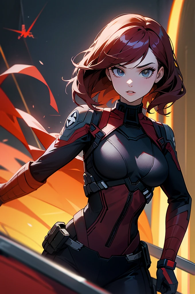 black widow del ucm tetona al lado de las avengers mujeres