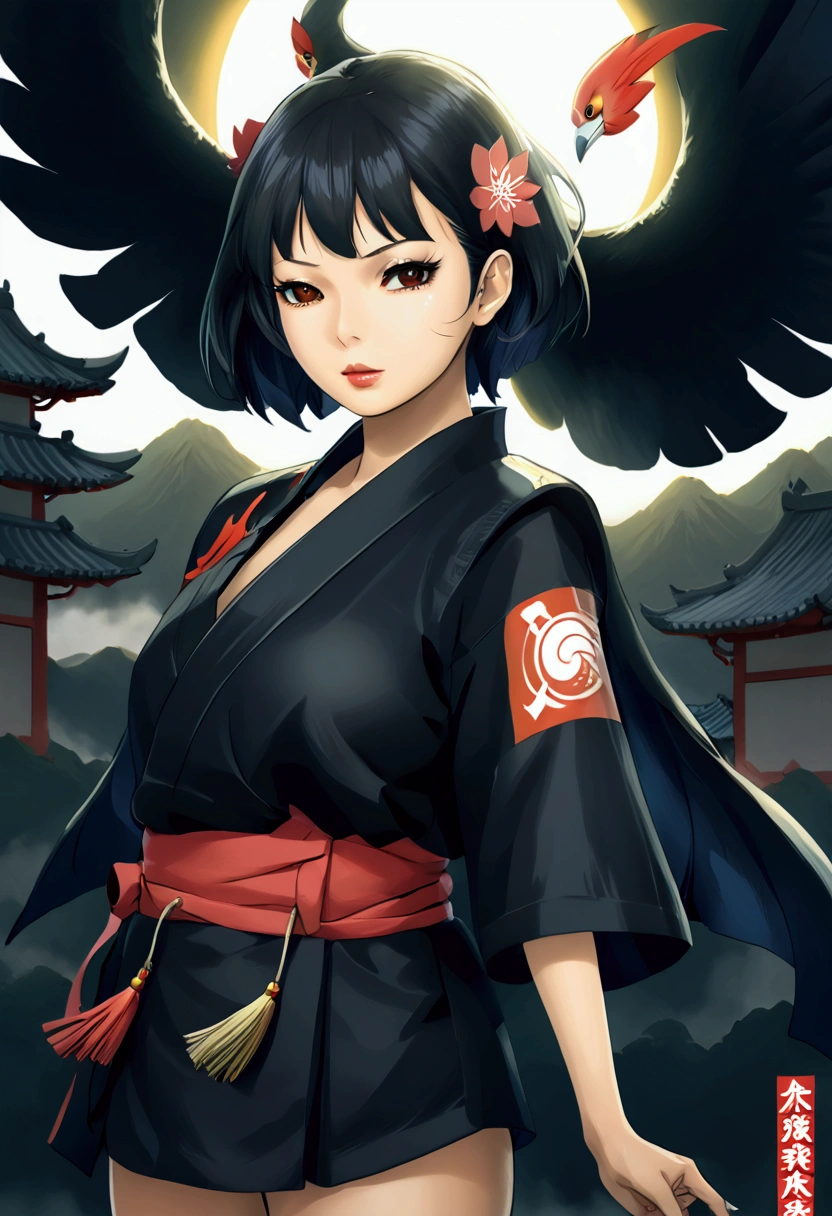 Oriental Project　Shotsmaru　Black Hair　Short Hair　Tengu