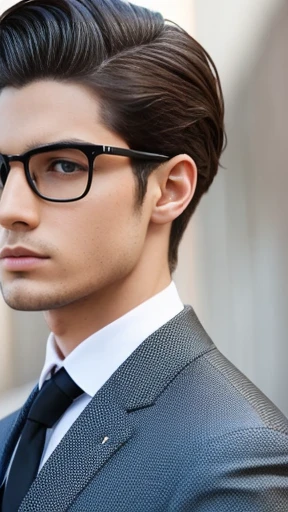 A Young stylish man Mitnagdim focus on face