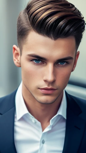 A young stylish man Jakub focus on face