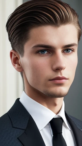 A young stylish Latvian man focus on face